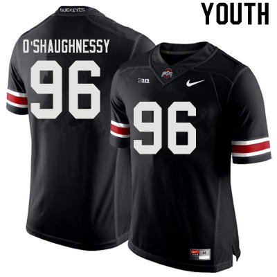 NCAA Ohio State Buckeyes Youth #96 Michael O'Shaughnessy Black Nike Football College Jersey COA2445VW